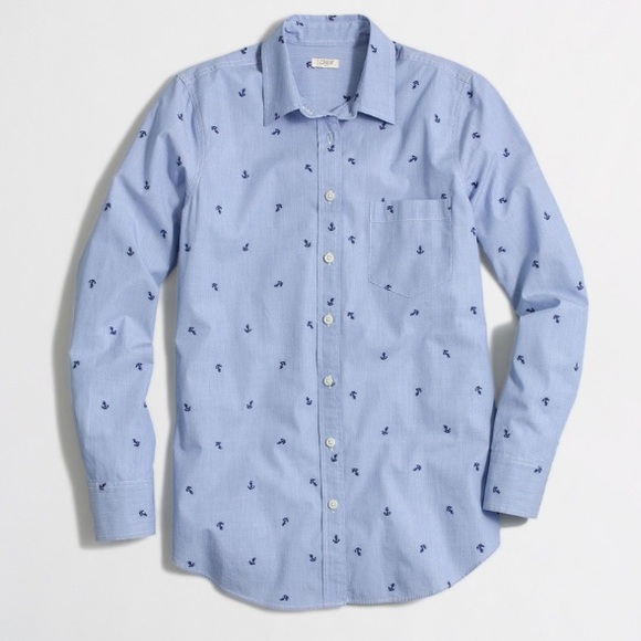 Jcrew Anchor Button Down Shirt - Picture 1 of 5